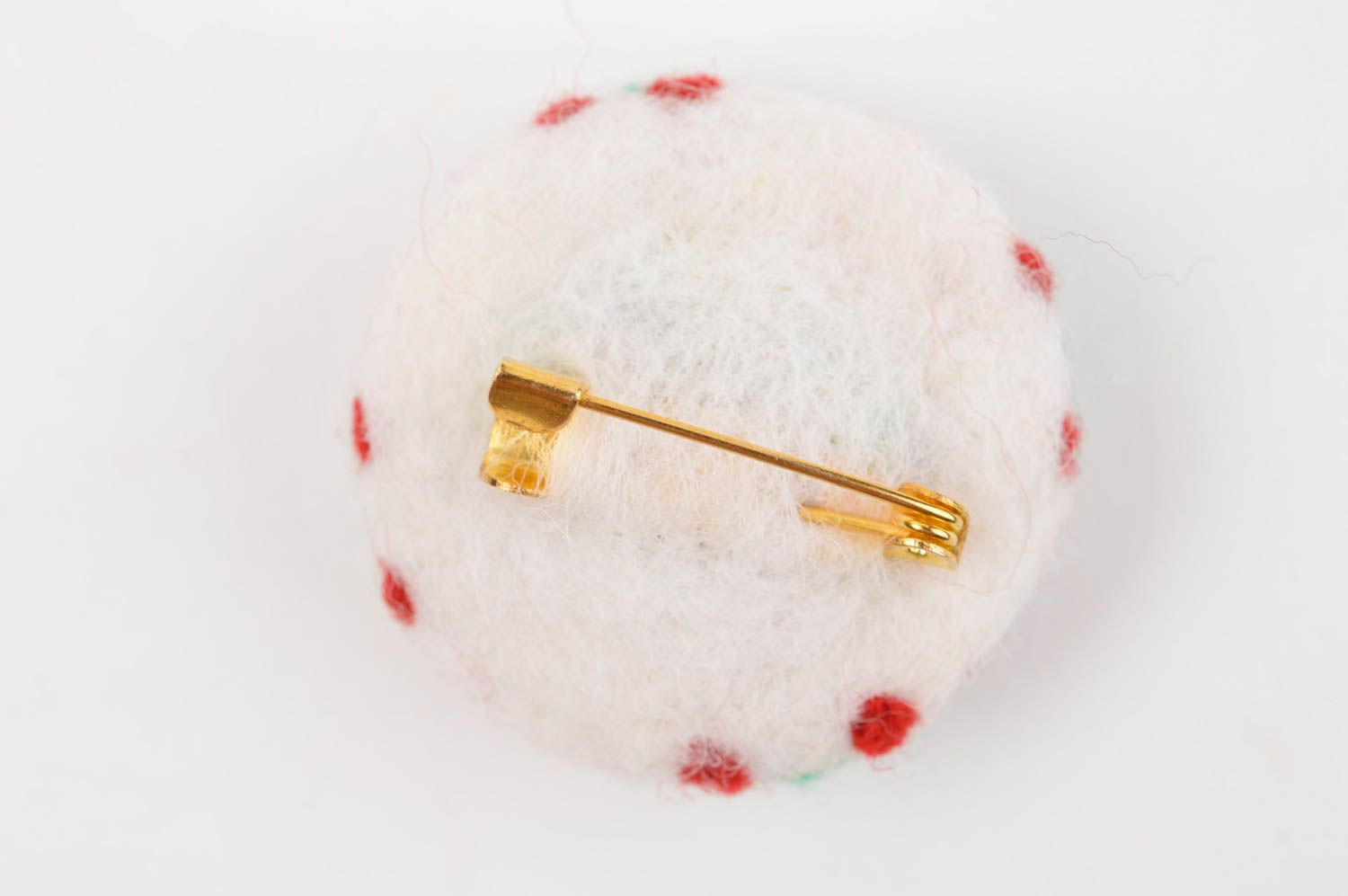 Broche de lana hecho a mano regalo original para mujeres accesorio de moda foto 3
