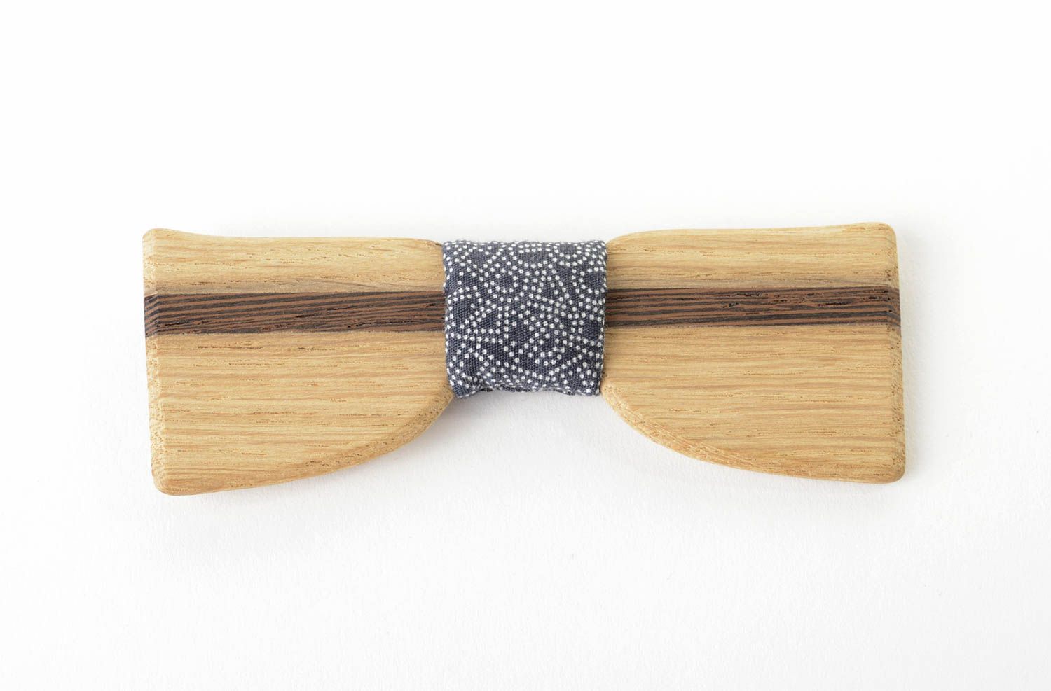 Corbata de moño hecha a mano de madera accesorio de moda regalo original foto 4