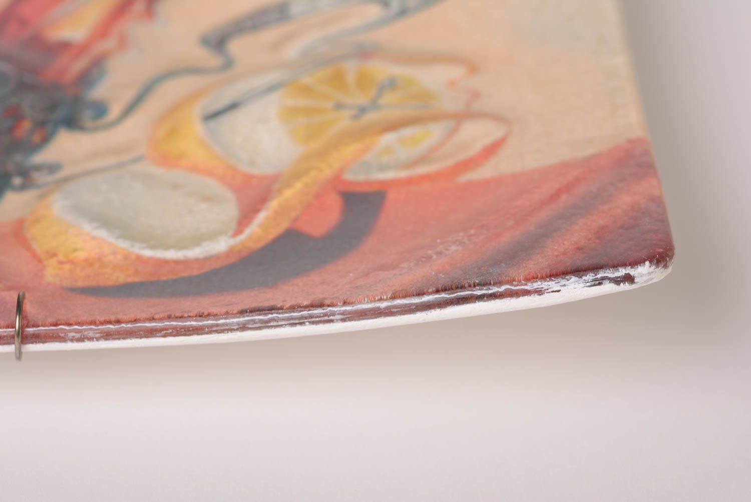 Стеклянная тарелка хэнд мэйд декор для дома панно на стену фреска оригинальная фото 5