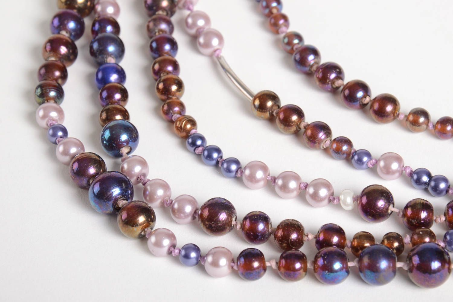 Handmade beaded necklace fashion accessories glass bead necklace fashion tips photo 2