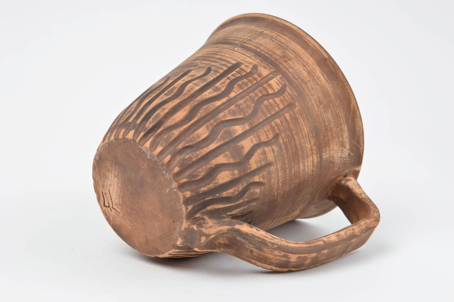 Taza de cerámica decorada hecha a mano vajilla de barro utensilio de cocina foto 4