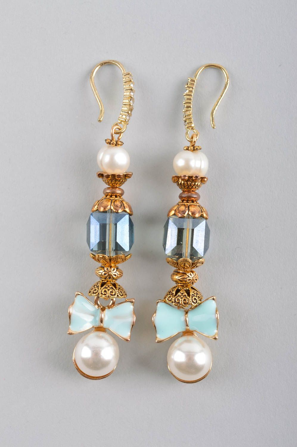 Handmade jewellery designer earrings dangling earrings women accessories photo 4
