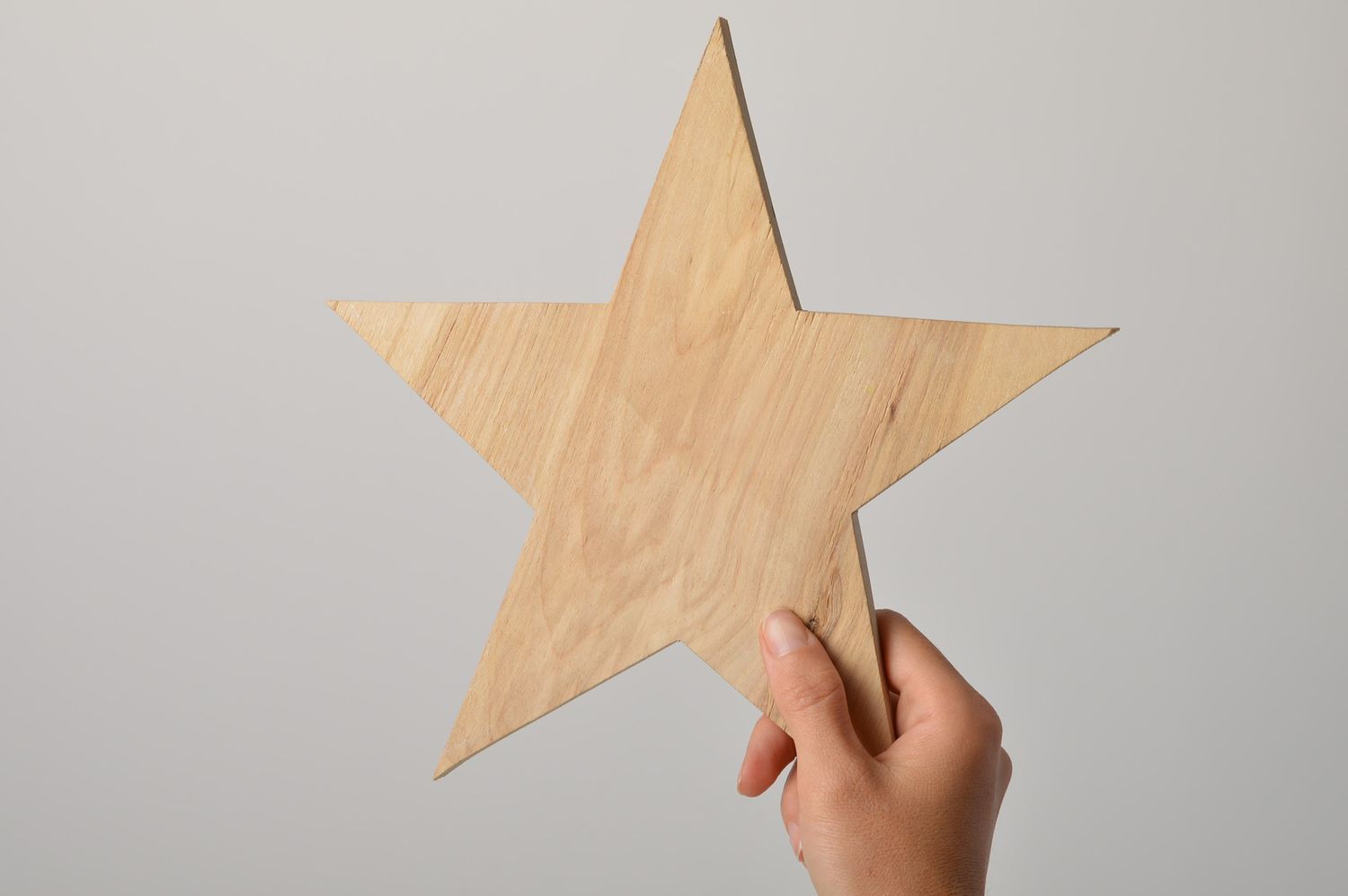 Figurine en bois à peindre faite main Objet à décorer Étoile Loisirs créatifs photo 5