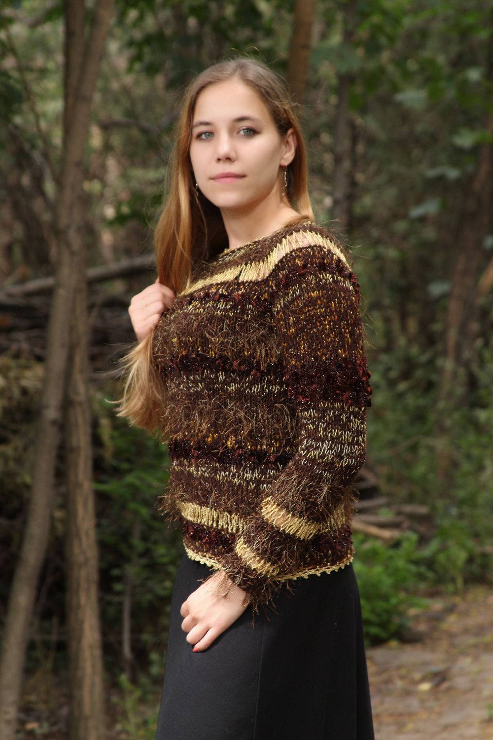 Handmade knitted jumper photo 2
