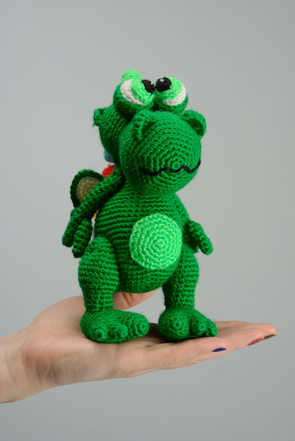 Handmade crochet toy Dragon photo 4