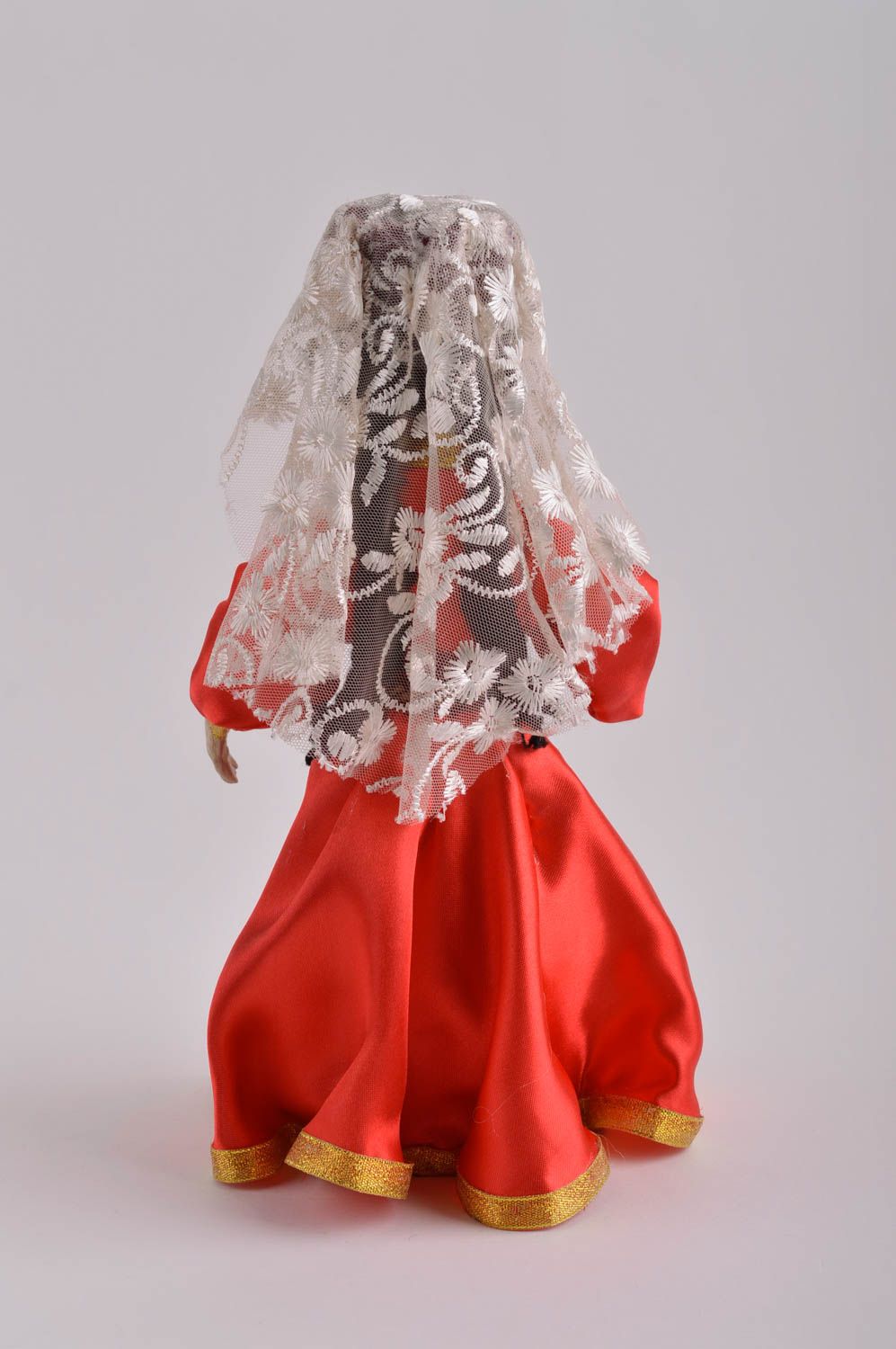 Poupée décorative fait main Jouet pour enfant Femme en robe Déco maison photo 4