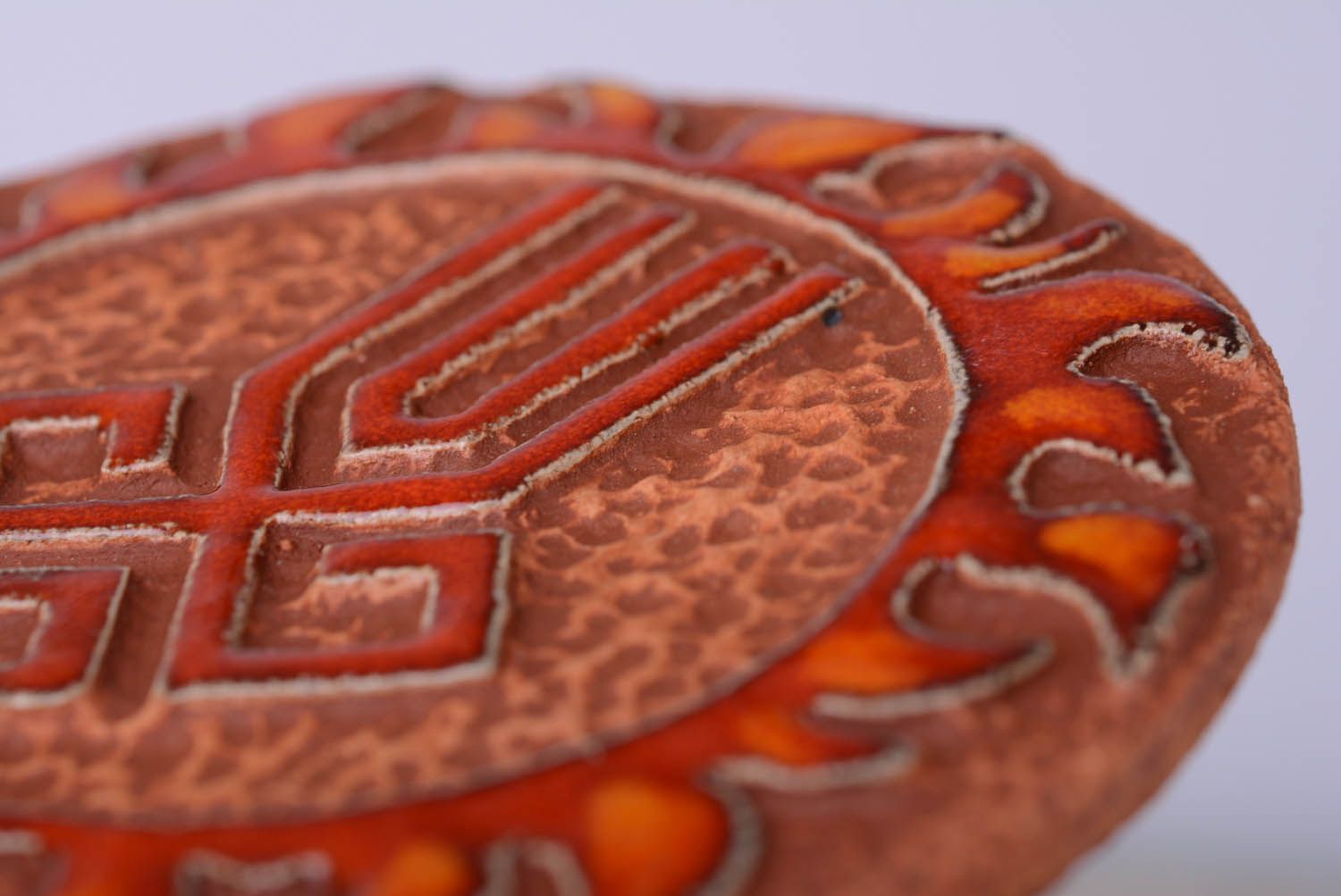 Dekorativer Wand Teller-Amulett Tschur foto 2