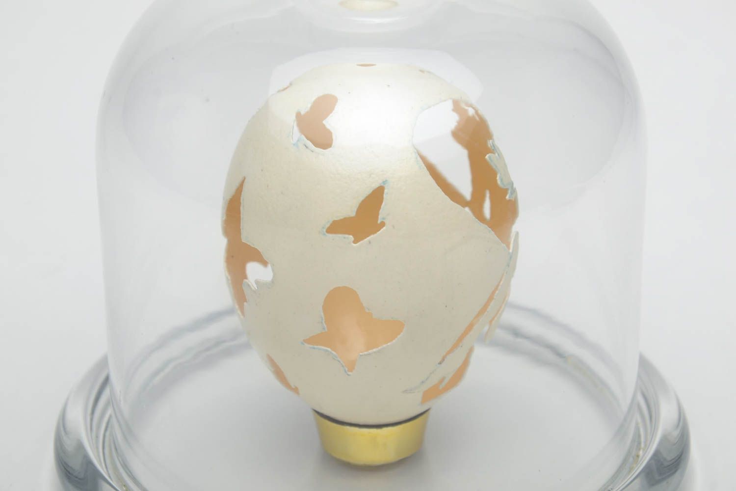 Handmade decorative egg with engraving Fairy photo 3
