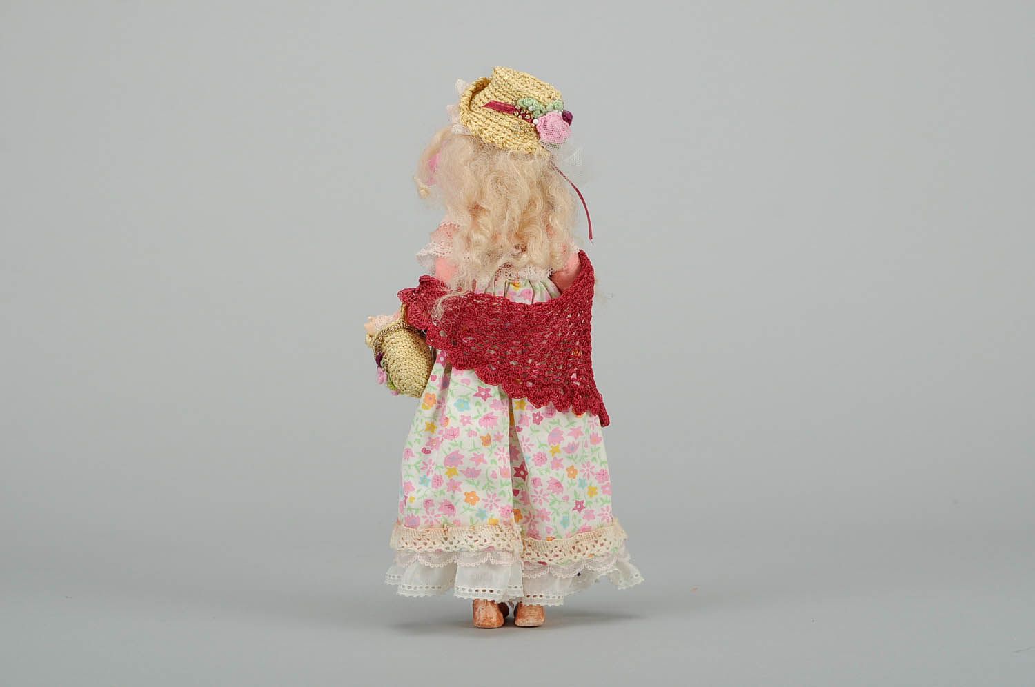 Авторская кукла из винтажных тканей Луша фото 4