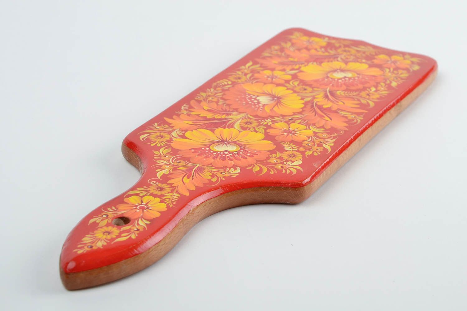 Tabla de madera decorada hecha a mano utensilio de cocina regalo para mujeres foto 3