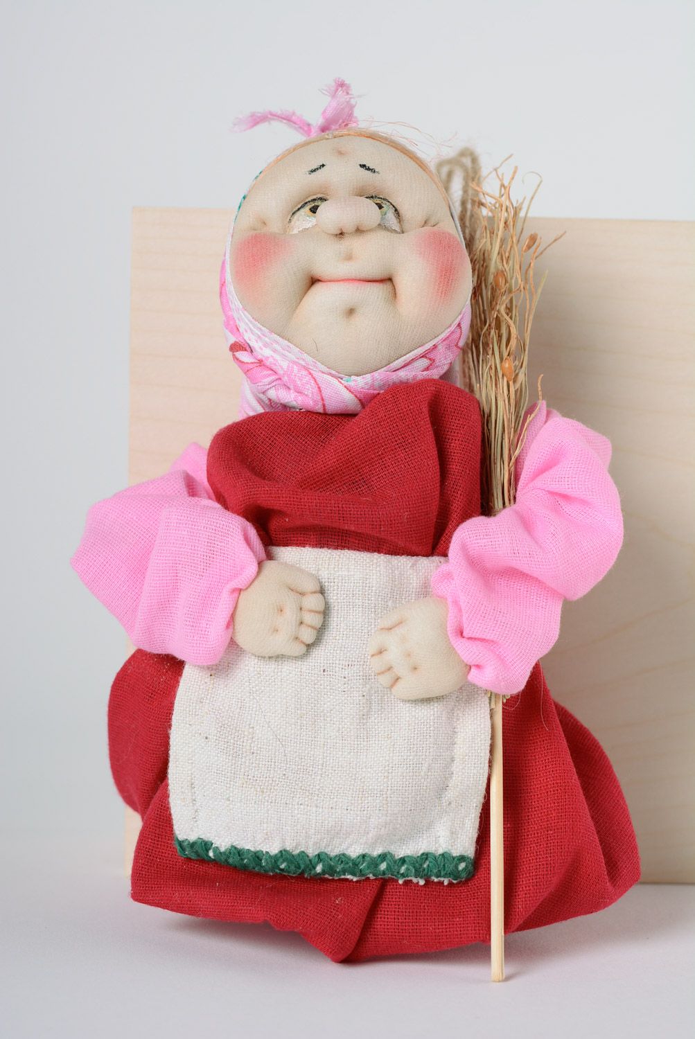 Muñeca de tela de caprón amuleto para casa bonita artesanal Ama de casa foto 1