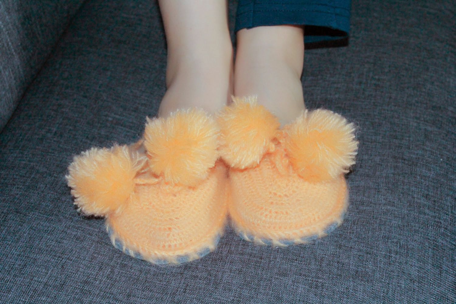 Zapatillas de lana foto 5