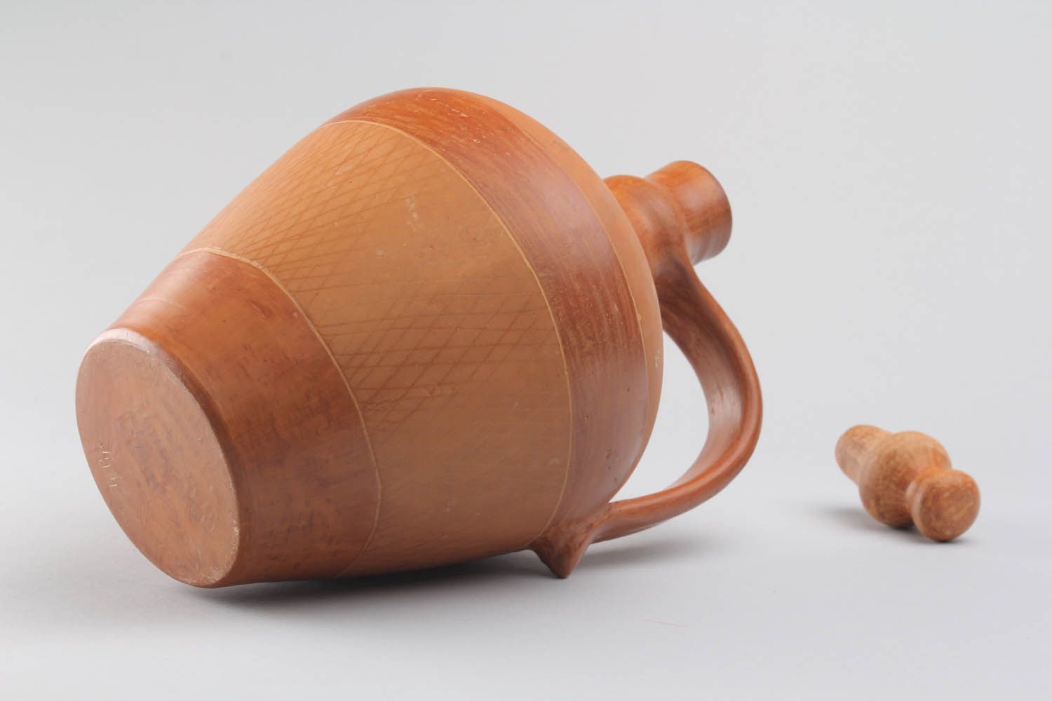 Garrafa de argila feita à mão louça de cerâmica decorativa artesanal foto 5