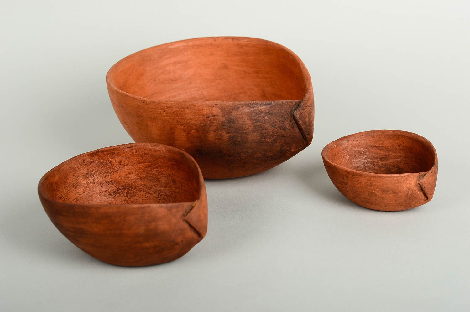Handmade ceramic bowl 3 pieces home ceramics home goods table setting ideas photo 2