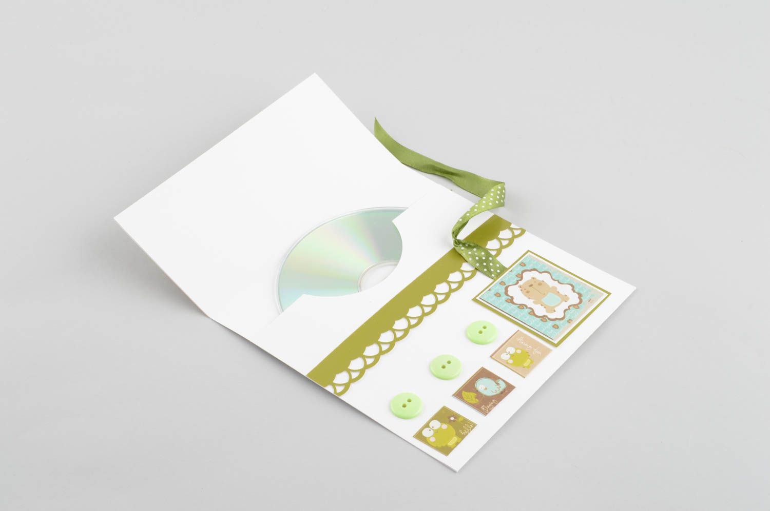 Enveloppe fait main Enveloppe design noeud ruban satin Idée cadeau scrapbooking photo 4