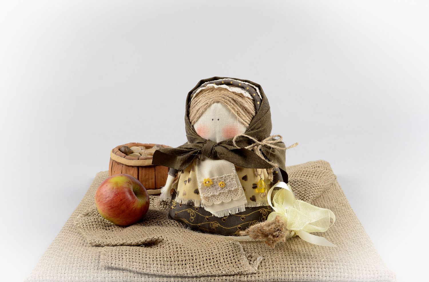 Muñeca de trapo folklórica hecha a mano decoración de hogar regalo original foto 5