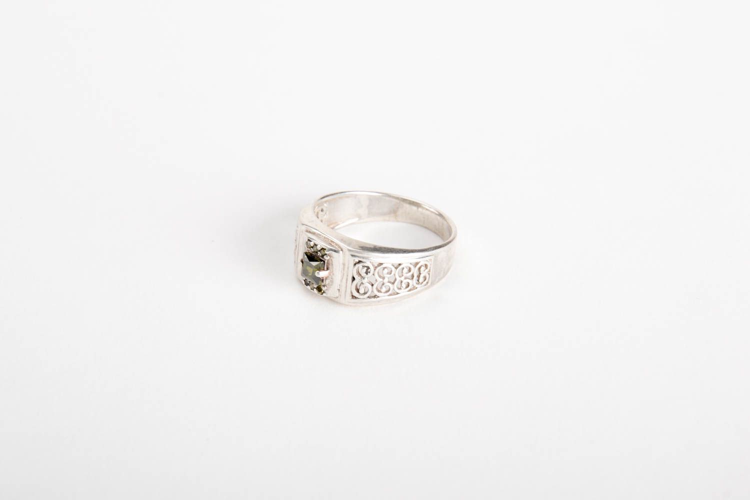 Modeschmuck Ring Designer Accessoires Herrenring Silber Schmuck Ring handmade foto 2