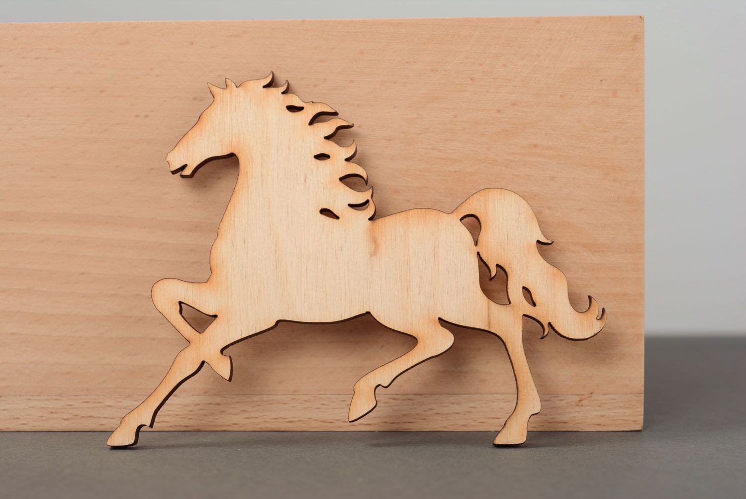 Motif en bois à décorer cheval fait main photo 5