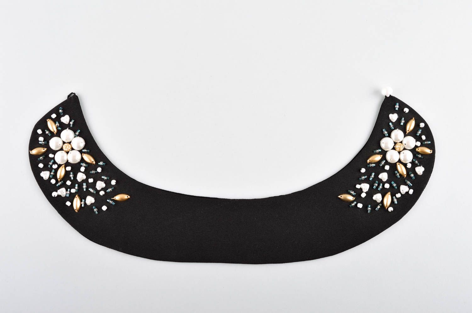 Handmade unusual cute collar stylish necklace collar elegant black collar photo 4