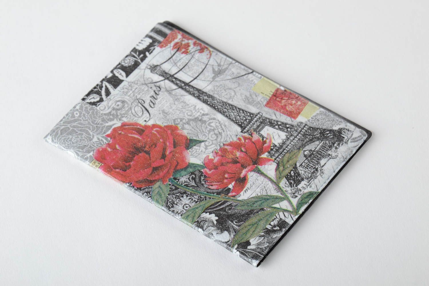 Pass Schützhülle handmade Reisepass Cover Geschenk für Frauen Damen Accessoire  foto 4