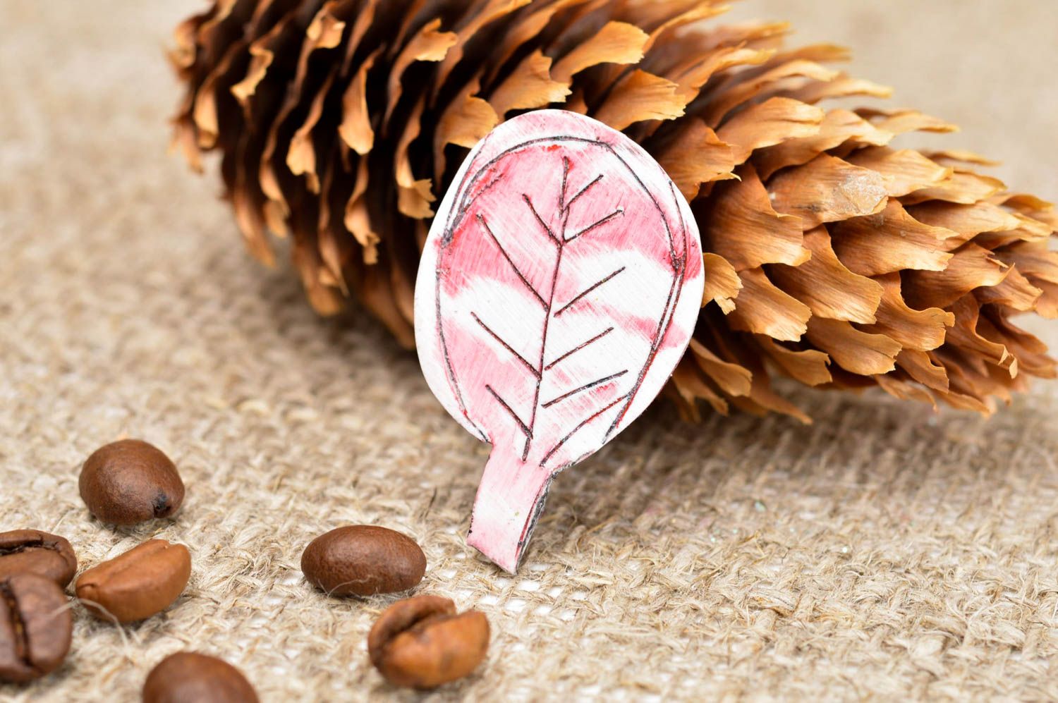 Stylish handmade brooch pin plastic brooch jewelry polymer clay ideas gift ideas photo 1