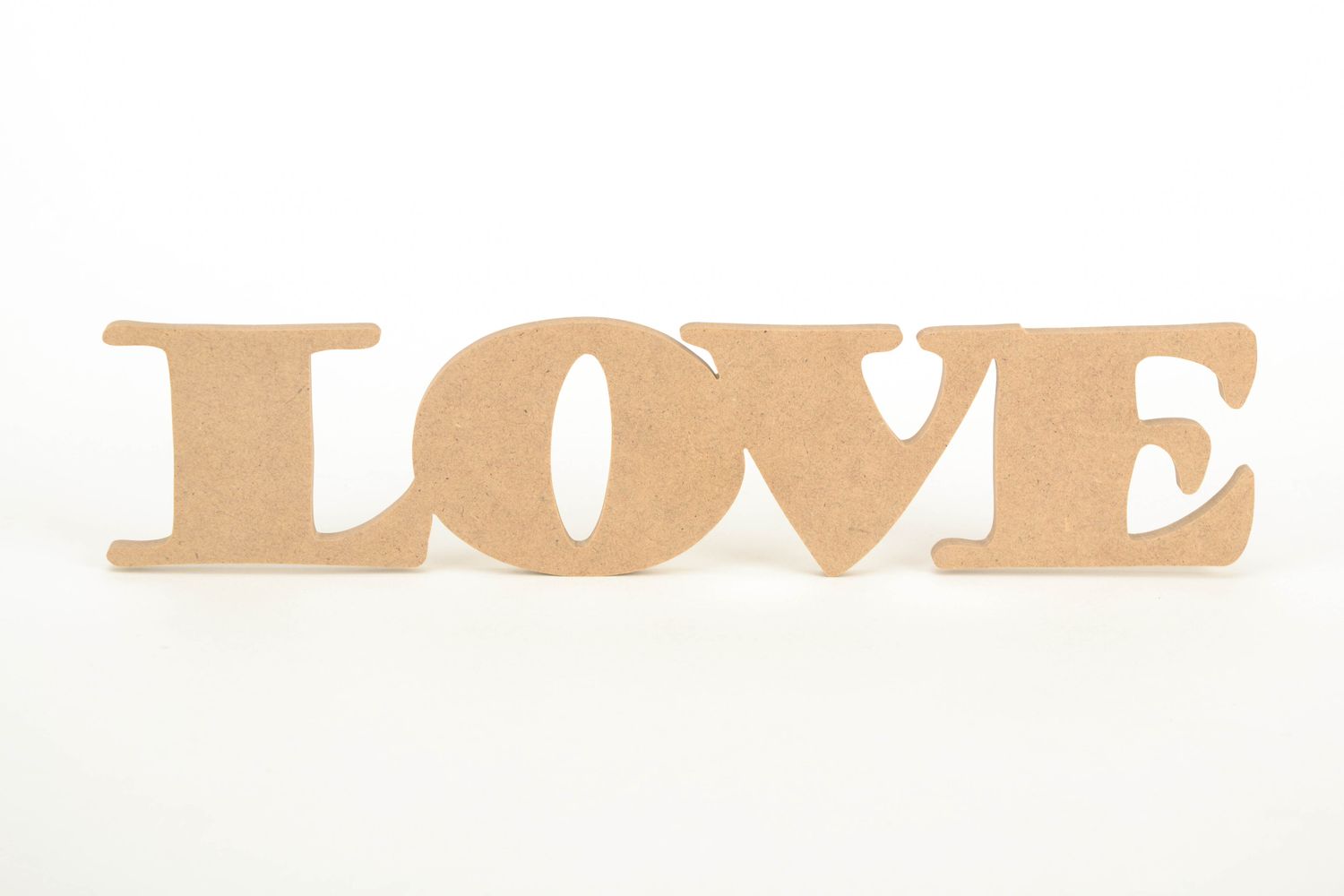 Pieza en blanco para creatividad de madera contrachapada Love foto 1
