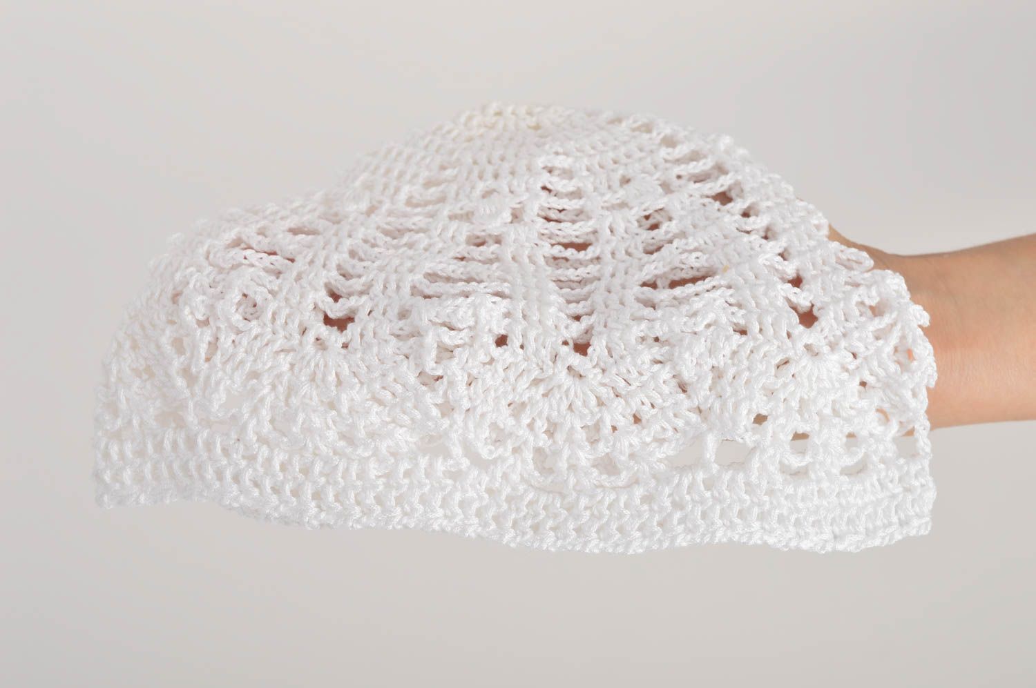 Stylish handmade crochet hat baby hat designs head accessories for girls photo 5