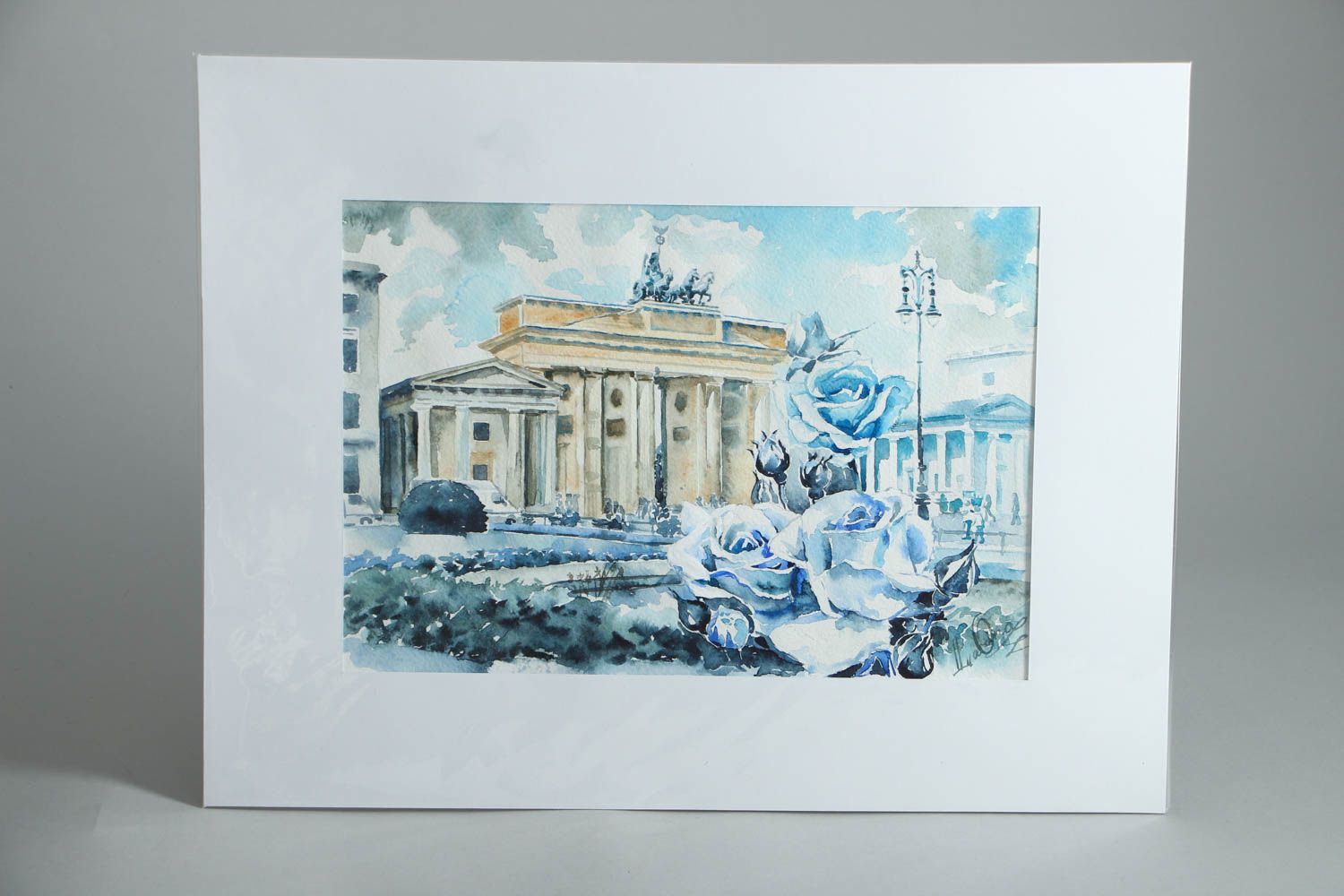Настенная картина акварелью Берлин  фото 1