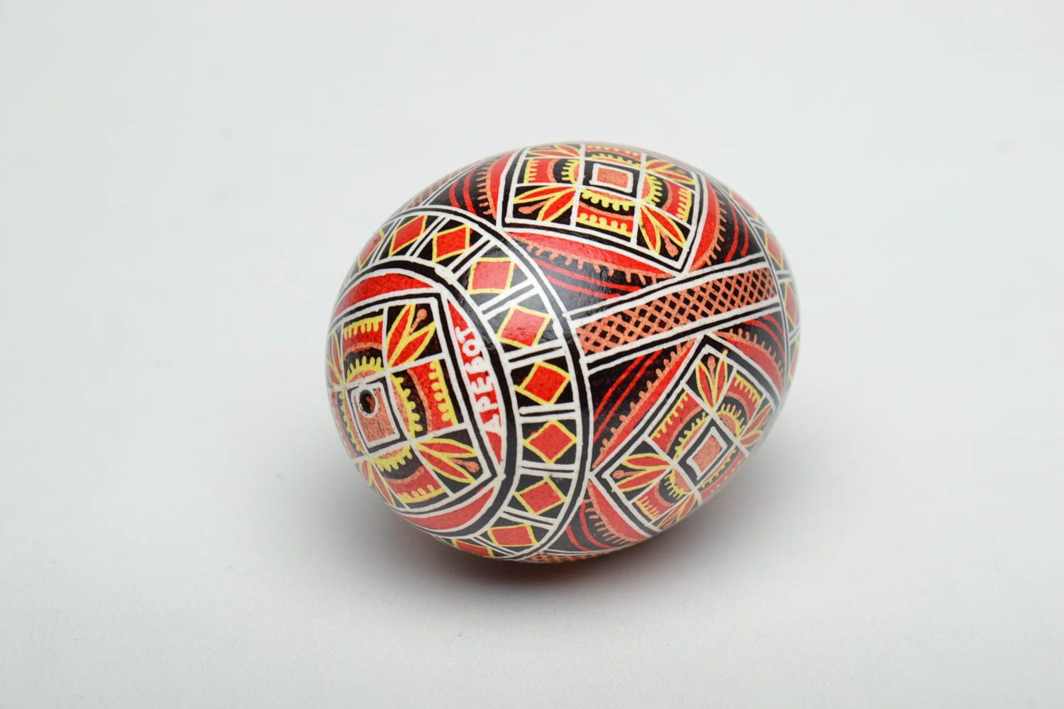 Unusual chicken painted egg photo 3
