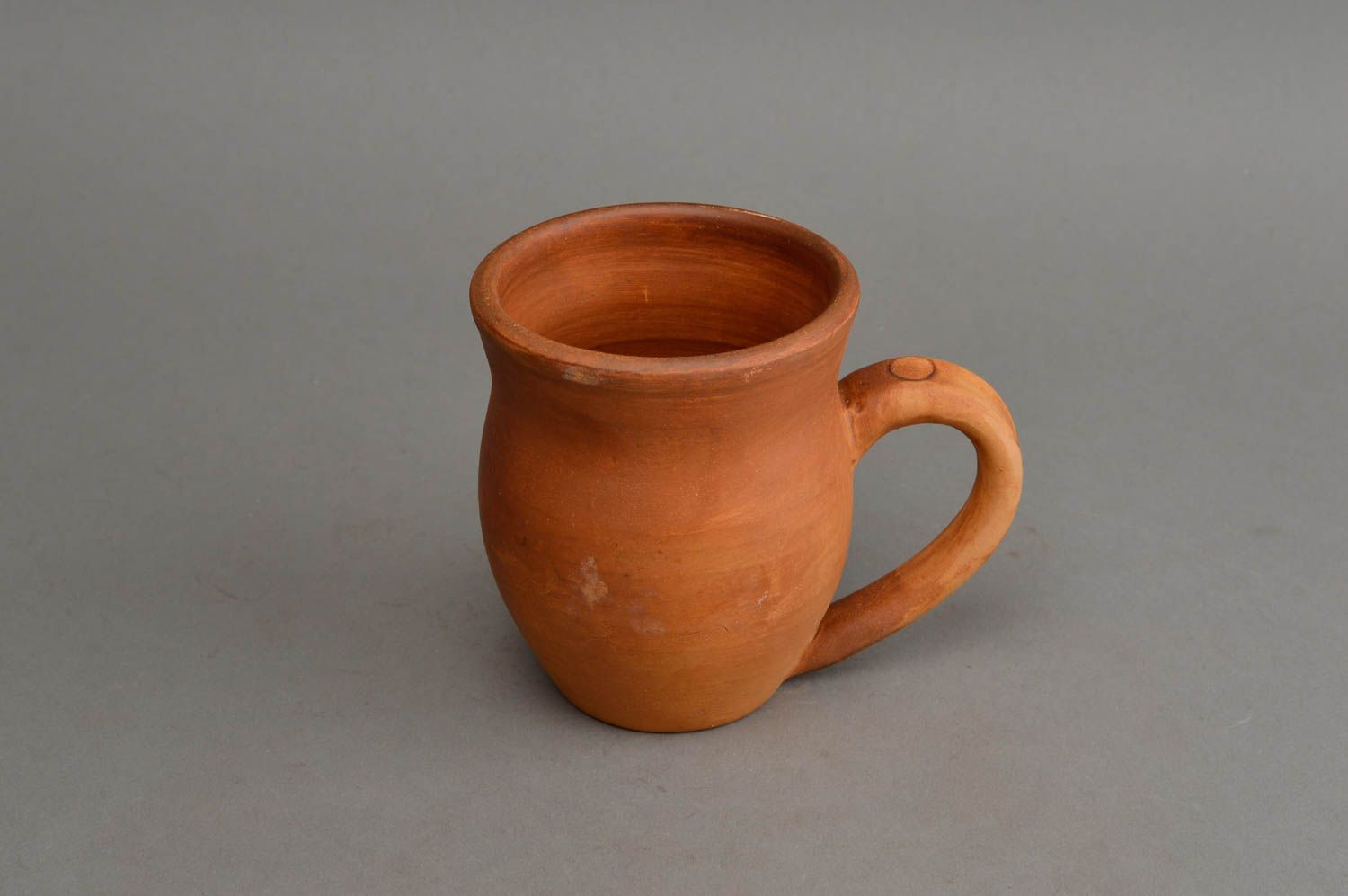 10 oz clay Mexican cup with handle for tea or coffee 0,6 lb photo 3
