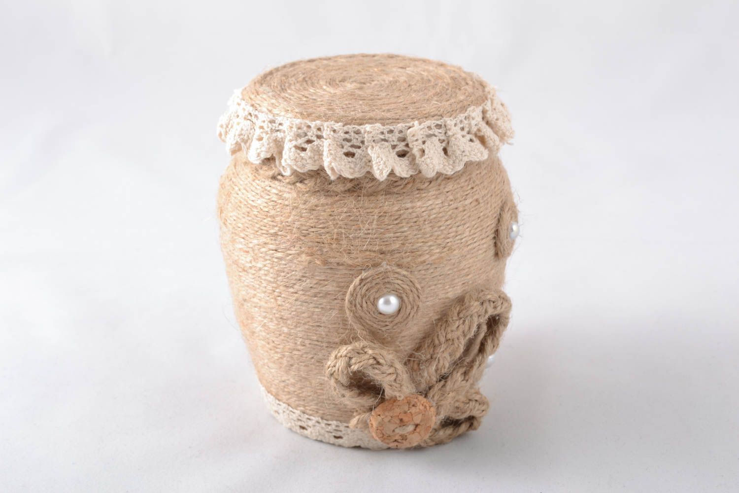 Handmade decorative 5 oz jar for kitchen décor 1 lb photo 1