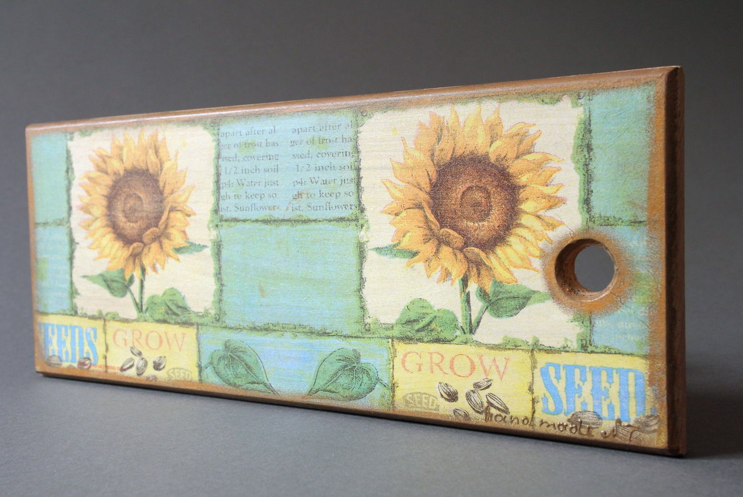Decorative cutting board Sunflowers photo 4