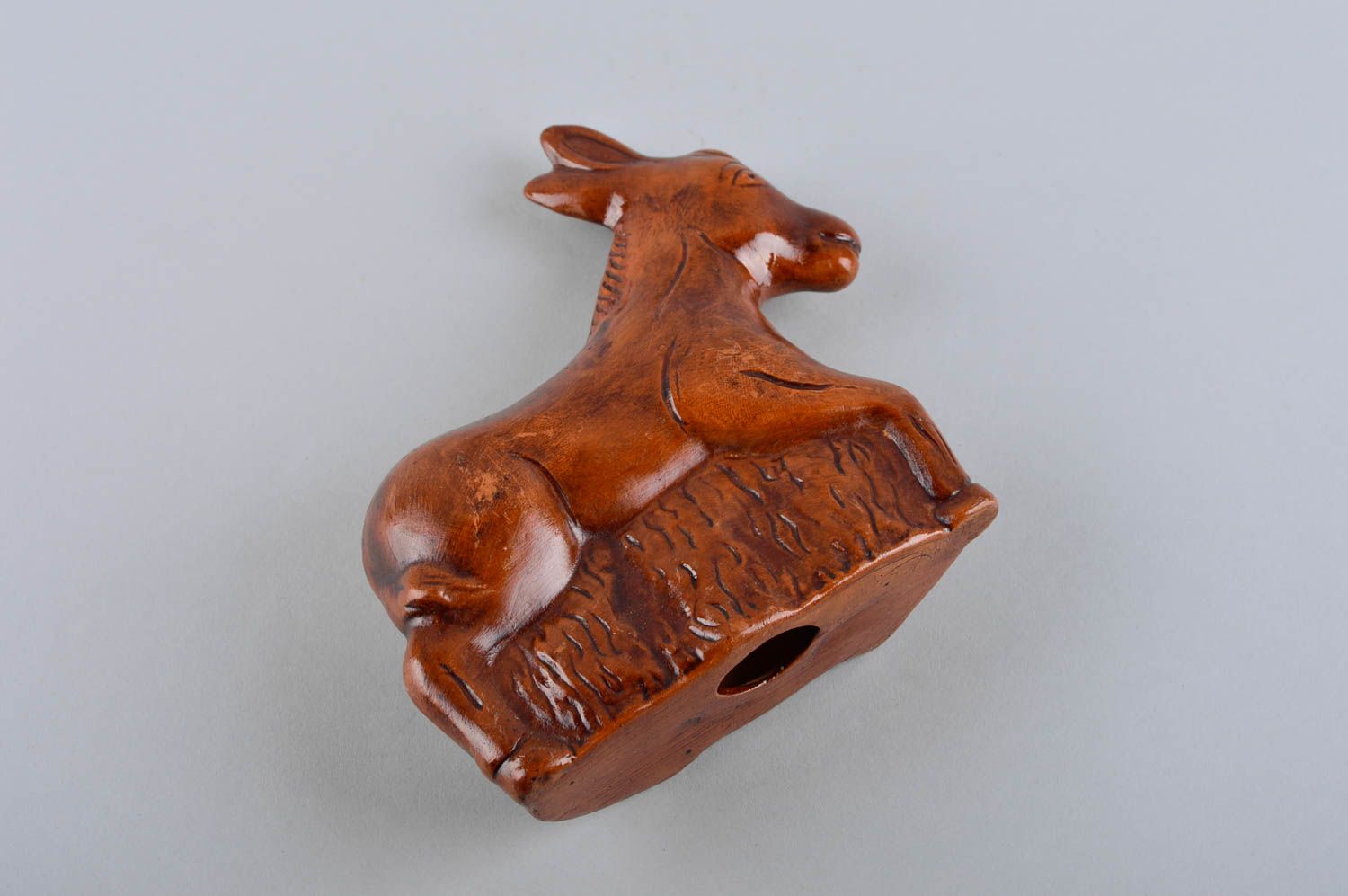 Figura de barro hecha a mano elemento decorativo animal souvenir original foto 5