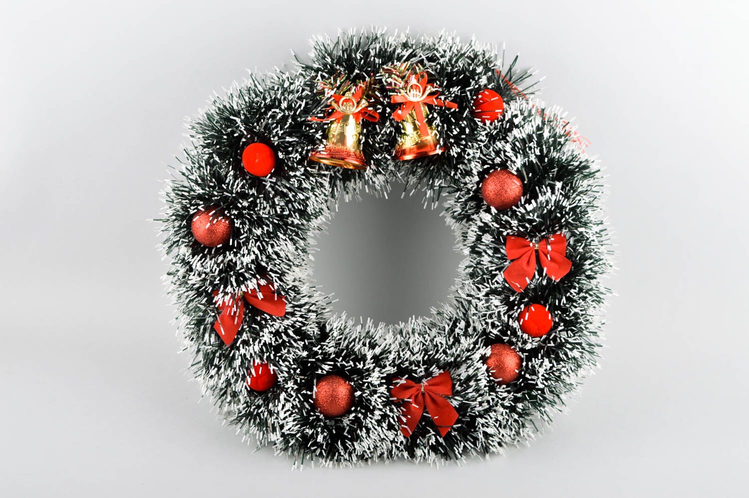 Handmade Christmas wreath designer holiday door wreath decorative use only photo 1