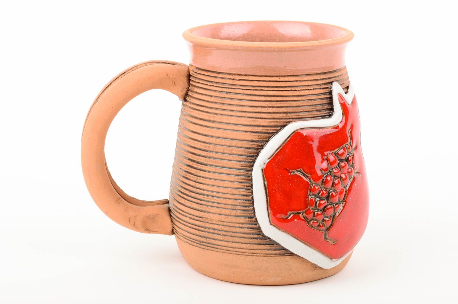 Unusual handmade ceramic beer mug pottery works kitchen supplies gifts for men photo 3