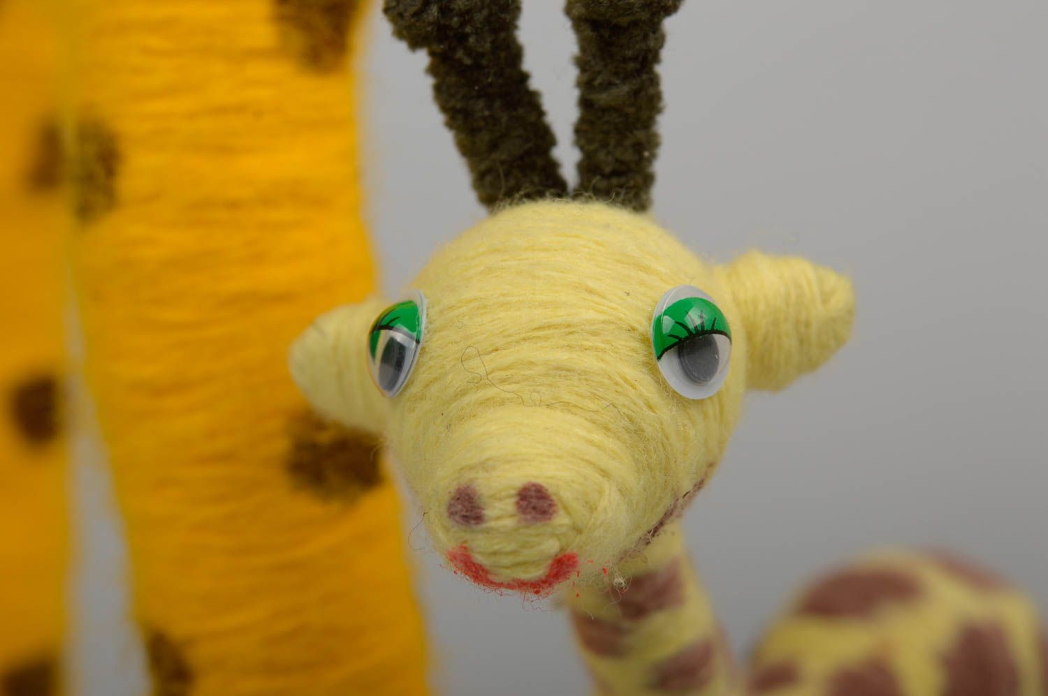 Peluches faites main girafes Jouets originaux 3 pièces Cadeau pour enfant photo 2