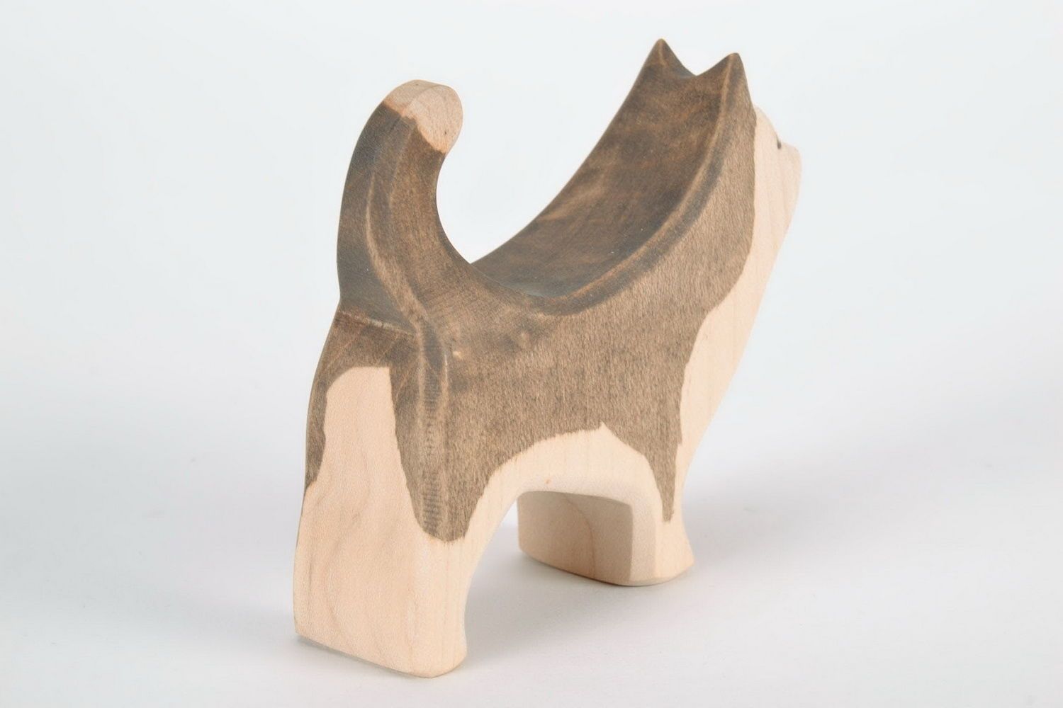 Figurine cut out from wood Husky photo 4