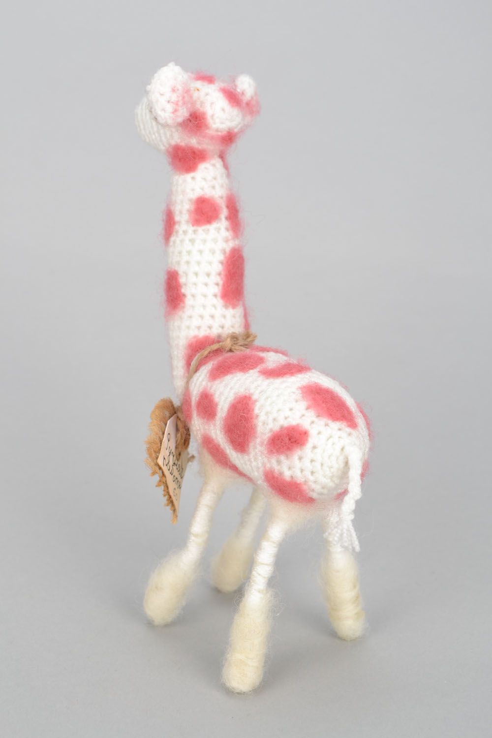 Jouet décoratif tricoté artisanal Girafe photo 5