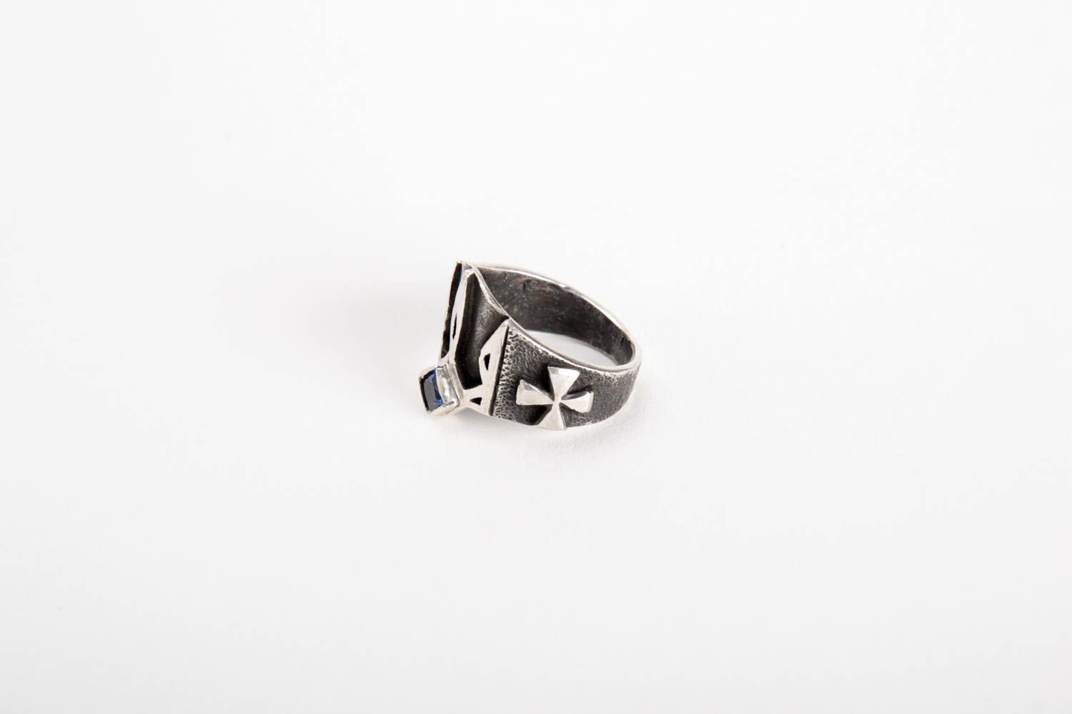 Серебряное кольцо ручной работы женское кольцо с камнем серебряное украшение фото 5