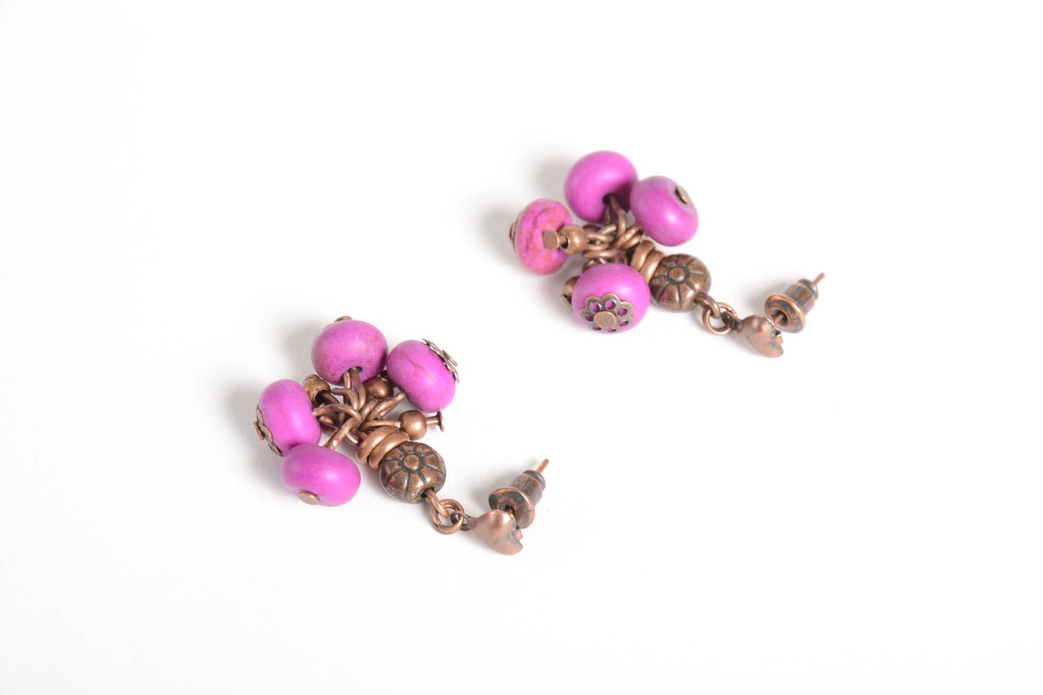 Beautiful handmade beaded earrings gemstone earrings fashion tips for girls photo 3