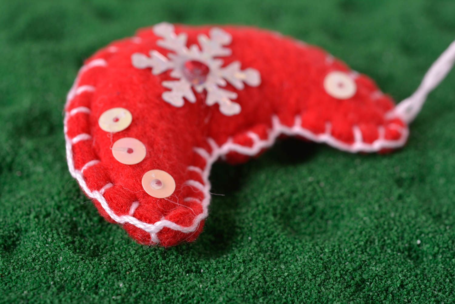 Игрушки на елку из фетра хэнд мейд игрушки на Рождество фетровая елочная игрушка фото 3