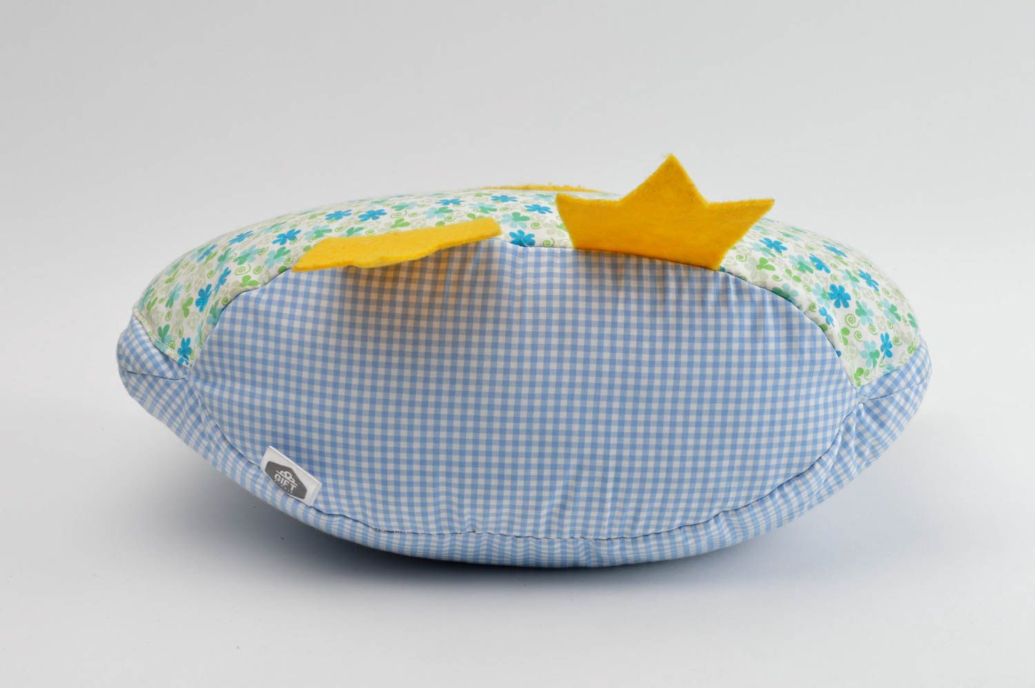 Игрушка подушка ручной работы детская игрушка сова из ткани диванная подушка фото 3