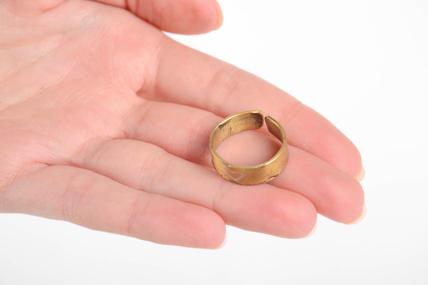 Handmade Damen Modeschmuck Kupfer Ring modisches Accessoire Geschenk für Mädchen foto 3