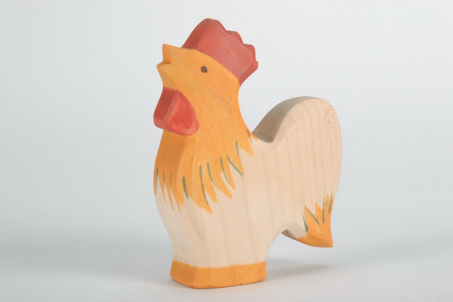 Figurine made from maple wood Cock photo 4