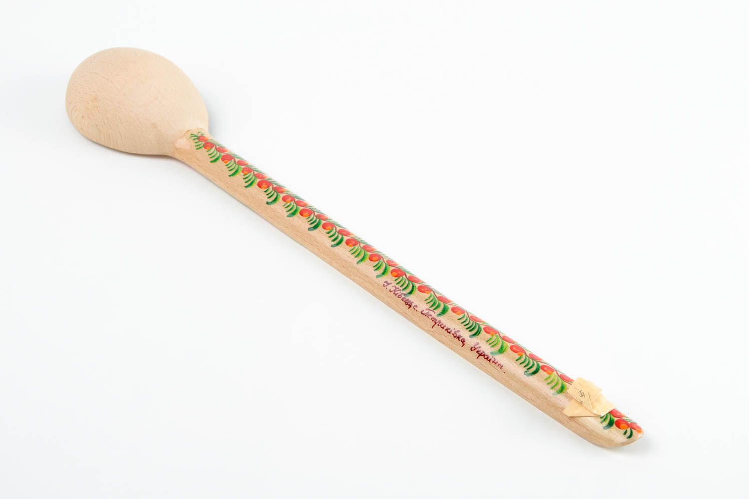 Handmade ethnic wooden spoon beautiful painted spoon stylish kitchen ware photo 5