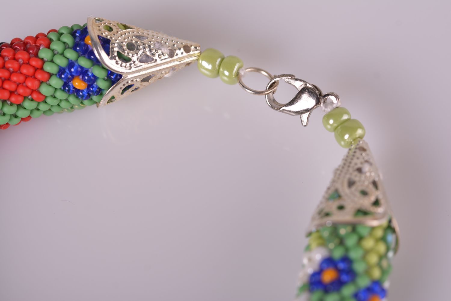 Bracelet spirale design Bijou fait main Accessoire femme fleurs originales photo 4