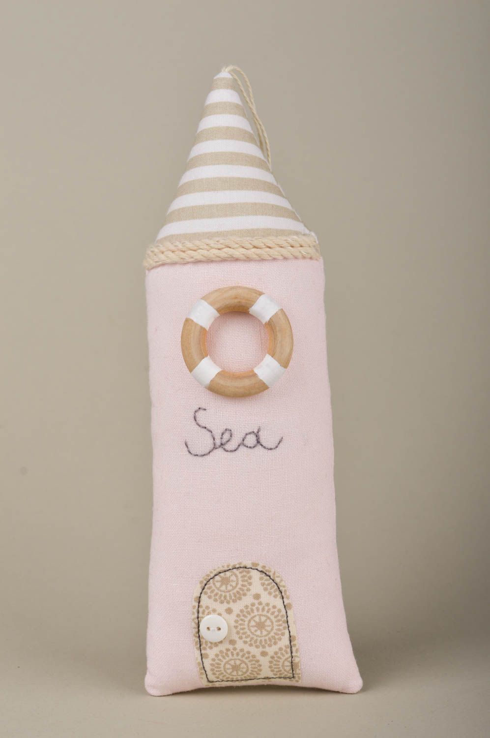 Игрушка домик морская игрушка ручной работы интересный подарок авторский фото 1