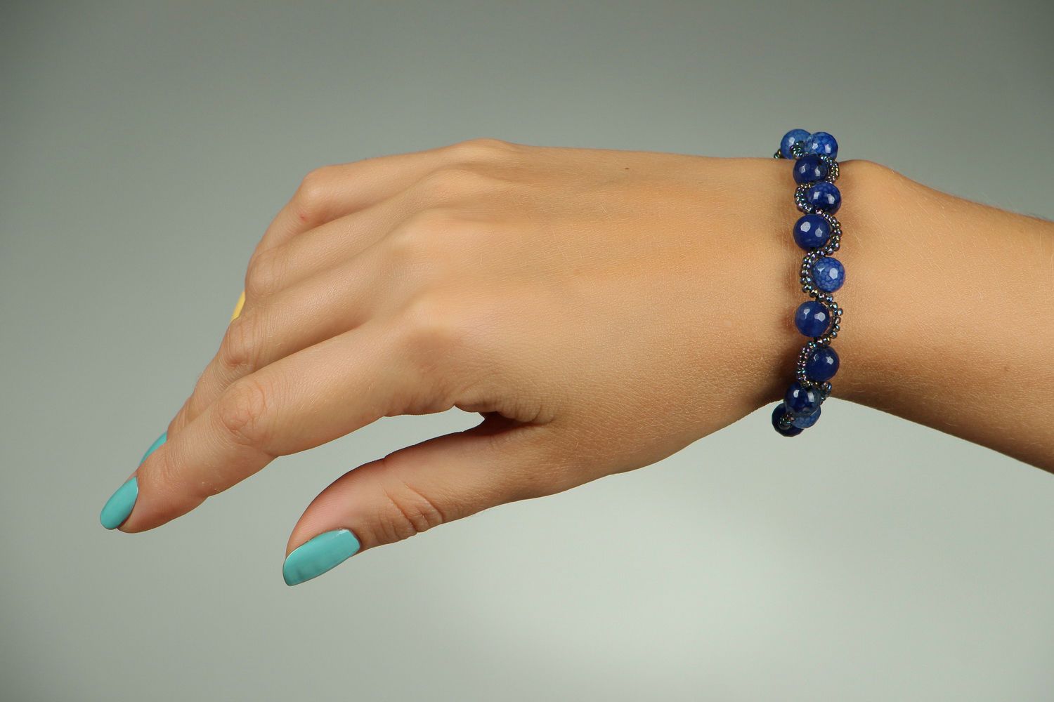 Bracelet with lapis lazuli photo 4