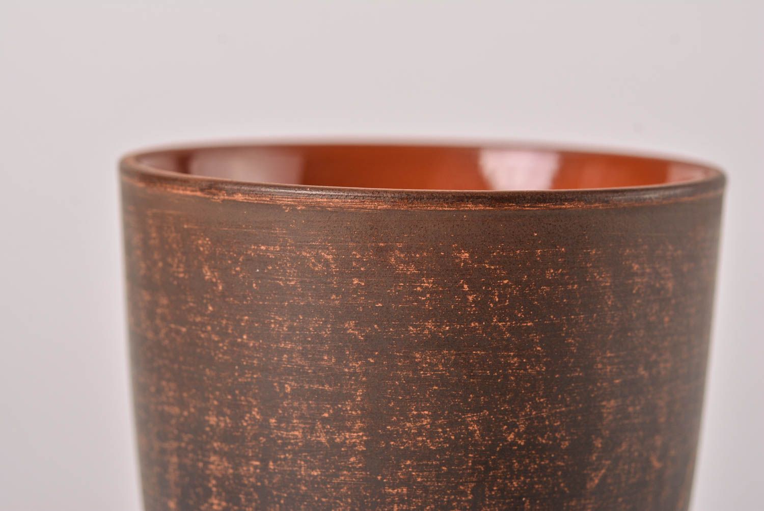Becher aus Ton handgefertigt Keramik Trinkbecher Designer Geschirr 250 ml foto 4