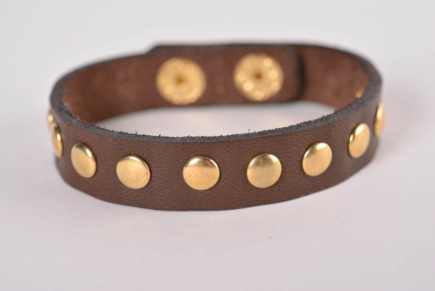 Beautiful handmade leather bracelet fashion accessories leather goods gift ideas photo 1